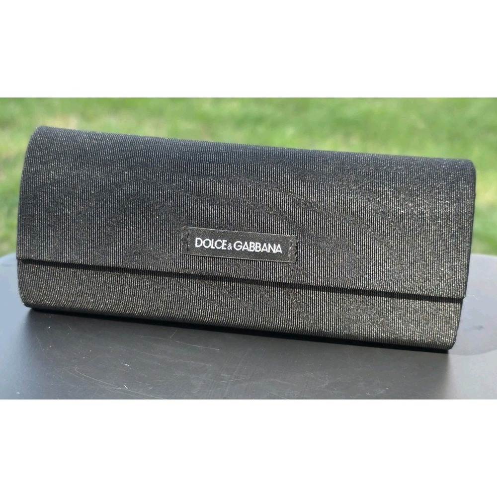 NEW DOLCE & GABBANA BLACK SUNGLASSES EYEGLASSES OPTICAL CASE W/TAGS